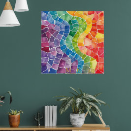 Aquarellglas Poster