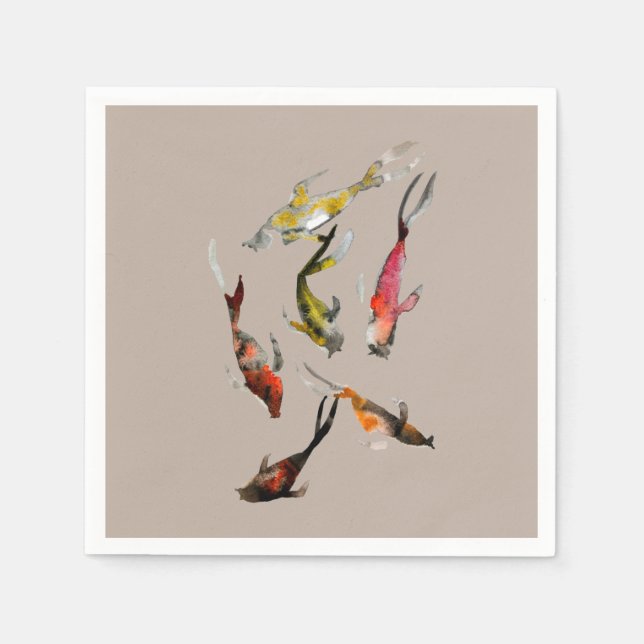 Aquarellgold Serviette (Vorderseite)