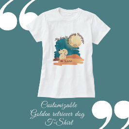 Aquarellgolden Retriever Labrador Hund anpassen T-Shirt