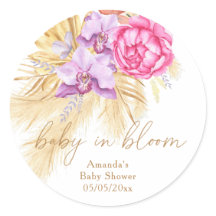 Aquarellgras (Boho pampas gras) - Babydusche