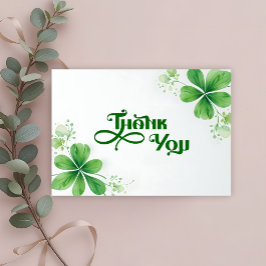 Aquarellgrenery St. Patrick's Day Babydusche Dankeskarte