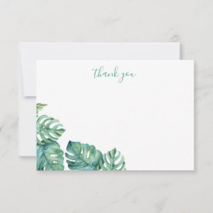 Aquarellgrün Danke Stationery Mitteilungskarte