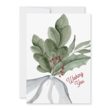 Aquarellgrün Personalisiert Weihnachten