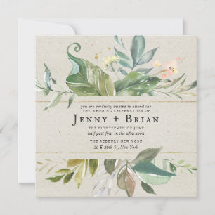 Aquarellgrün Rosa Blumenzelt