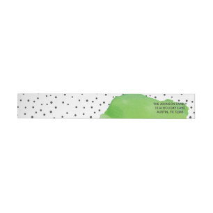 Aquarellgrüner Confetti-Tupfen