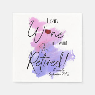 Aquarellhaltung Ich kann alles Weinen, was ich Gew Serviette