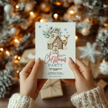 Aquarellhaus mit Polar Bear und R