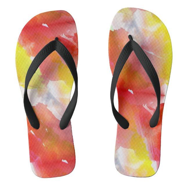 Aquarellhintergrund Flip Flops (Fußbett)