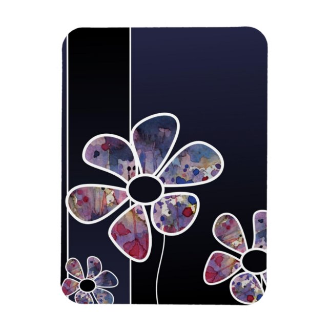 Aquarellhintergrund Magnet (Vertikal)