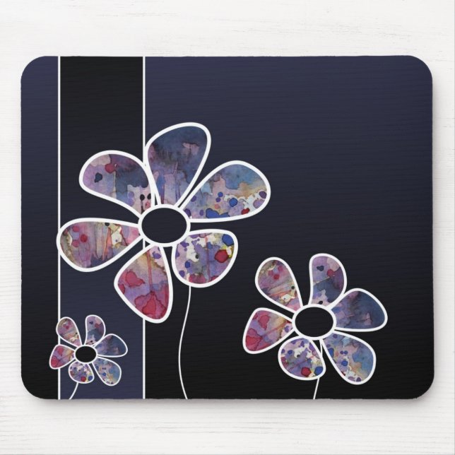 Aquarellhintergrund Mousepad (Vorne)