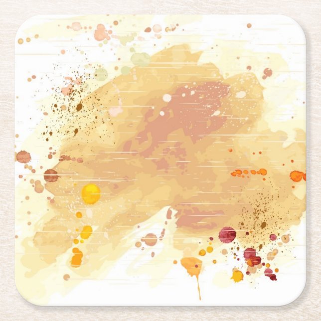 Aquarellhintergrund Rechteckiger Pappuntersetzer (Vorderseite)