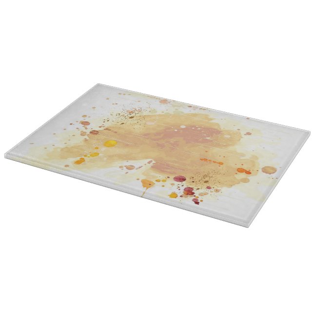 Aquarellhintergrund Schneidebrett (Ecke)