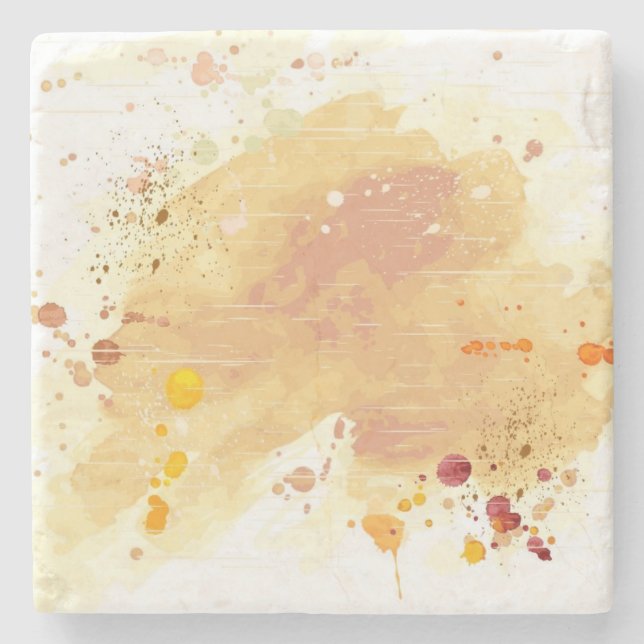 Aquarellhintergrund Steinuntersetzer (Vorderseite)