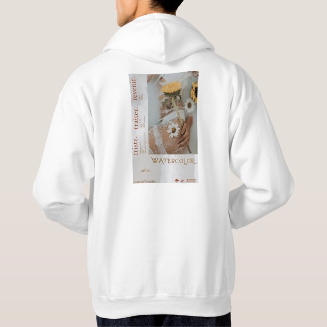AquarellHoodie Hoodie (Rückseite)