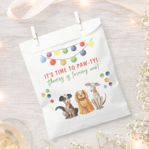 Aquarellhund Erster Geburtstag Geschenktütchen