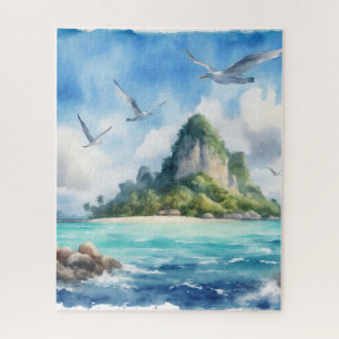 Aquarellinsel