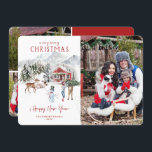 Aquarellkabine | Weihnachts-Weihnachtsfotokarte Einladung<br><div class="desc">Mit atemberaubender Aquarellhütte in den Bergen, charmanten Rentieren und einem Paar, das ihren Weihnachtsbaum mit Zuhause bringt. Diese Designs sind voller Charme und beruhen auf festlicher Nostalgie. Diese niedliche Weihnachtskarte ist ein bezauberndes Urlaubsthema für jeden, der auf der Mailingliste steht. Mehr Platz auf der Rückseite für zwei Fotos und individuelle...</div>