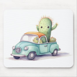 Aquarellkaktus im Lkw Mousepad