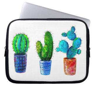Aquarellkaktus Laptopschutzhülle