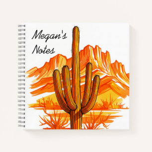 Aquarellkaktus Notizbuch