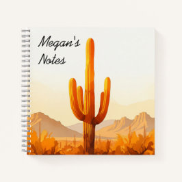 Aquarellkaktus Notizbuch