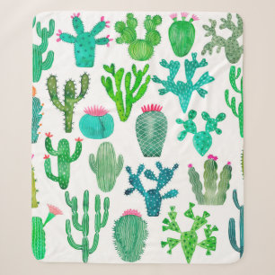 Aquarellkaktus Pflanze Set, Kakteen Blume Illustra Sherpadecke