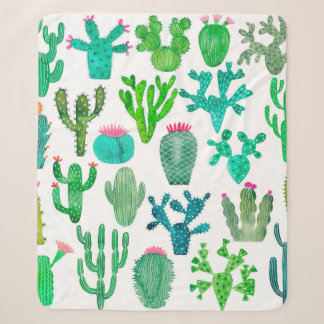 Aquarellkaktus Pflanze Set, Kakteen Blume Illustra Sherpadecke