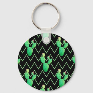 Aquarellkaktus Schlüsselanhänger