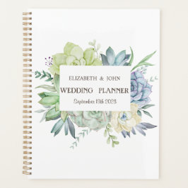 Aquarellkaktus Succulents Polka Dots Planer