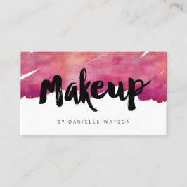 Aquarellkalligraphie Makeup Artist Visitenkarte