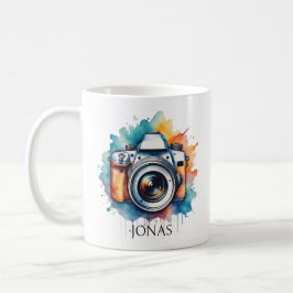 Aquarellkamera Art personalisiert Fotograf Kaffeetasse