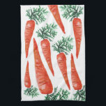 Aquarellkarottersammlung Geschirrtuch<br><div class="desc">Dekorieren Sie Ihre Küche mit diesem lustigen Karottenhandtuch. Macht ein großartiges Hauswärme- oder Hochzeitsgeschenk! Sie können ihn anpassen und auch Text hinzufügen. Karo in meinem Shop für viel mehr Farben und Muster!</div>