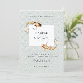 Aquarellkarpfen Einladung