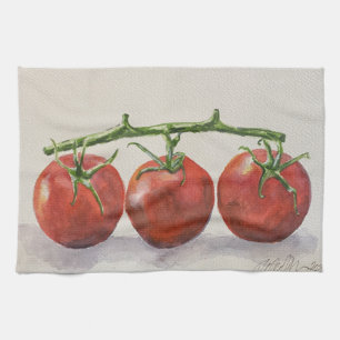 Aquarellkartoffeln Geschirrtuch