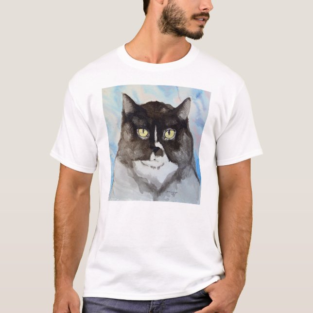 Aquarellkatze T-Shirt (Vorderseite)