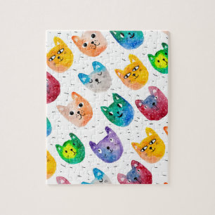 Aquarellkatzen und Freunde