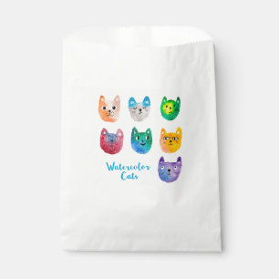 Aquarellkatzen und Freunde Geschenktütchen