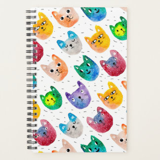 Aquarellkatzen und Freunde Planer