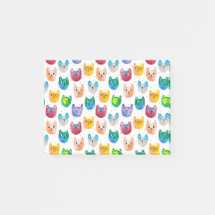 Aquarellkatzen und Freunde Post-it Klebezettel