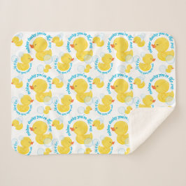 Aquarellkautschuk Ducky Du bist das Eine Sherpadecke