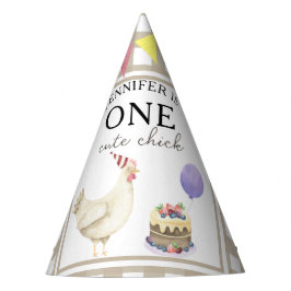 Aquarellkick 1. Geburtstag Partyhütchen