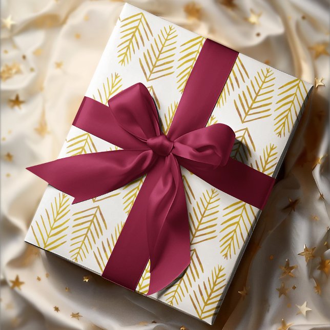 Aquarellkiefern - gelb geschenkpapier set (Von Creator hochgeladen)