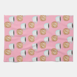 Aquarellkinnamon-Buckaffe Geschirrtuch