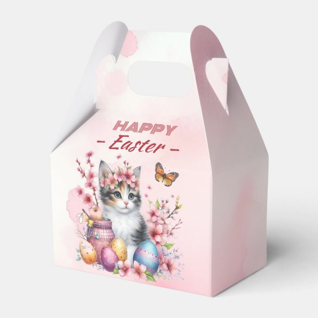 Aquarellkite Ostereier & Blume - Geschenkschachtel (Vorderseite)