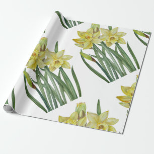 Aquarellkleidung Blume Portrait Illustration Geschenkpapier
