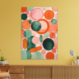 Aquarellkreise Leinwanddruck