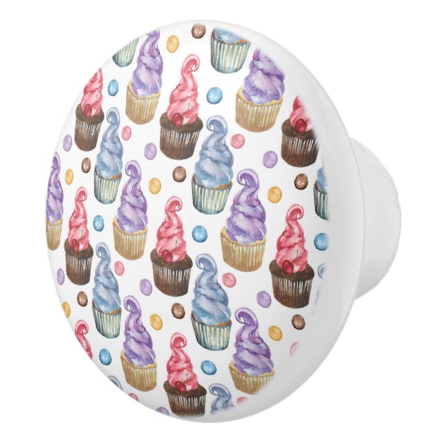 Aquarellkuchen farbig keramikknauf (Rechts)
