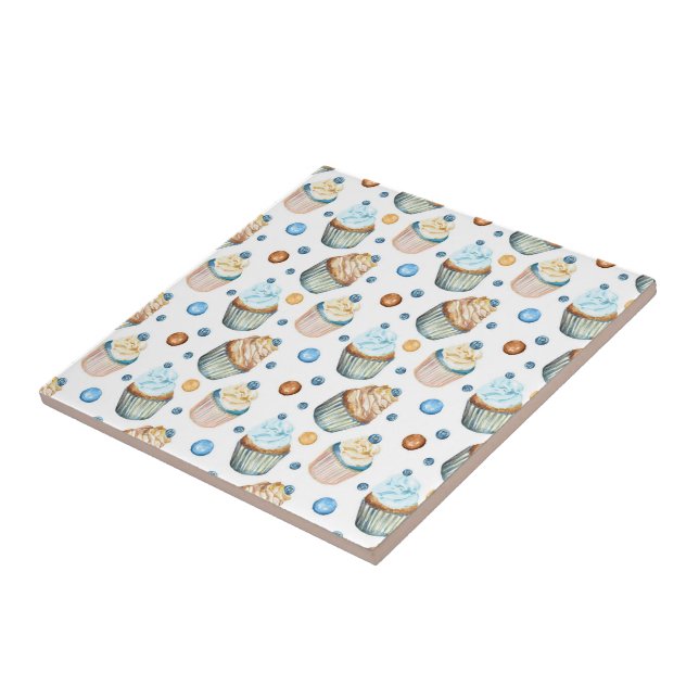 Aquarellkuchen Fliese (Seite)