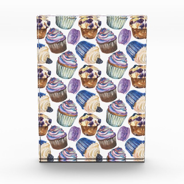 Aquarellkuchen Fotoblock (Vorderseite)