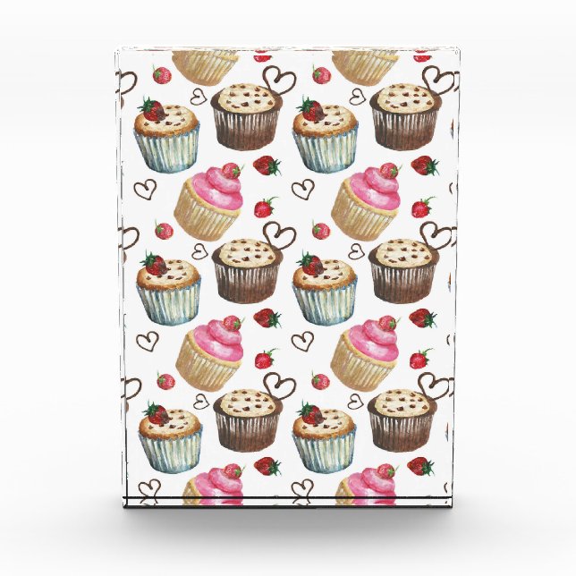 Aquarellkuchen Fotoblock (Vorderseite)